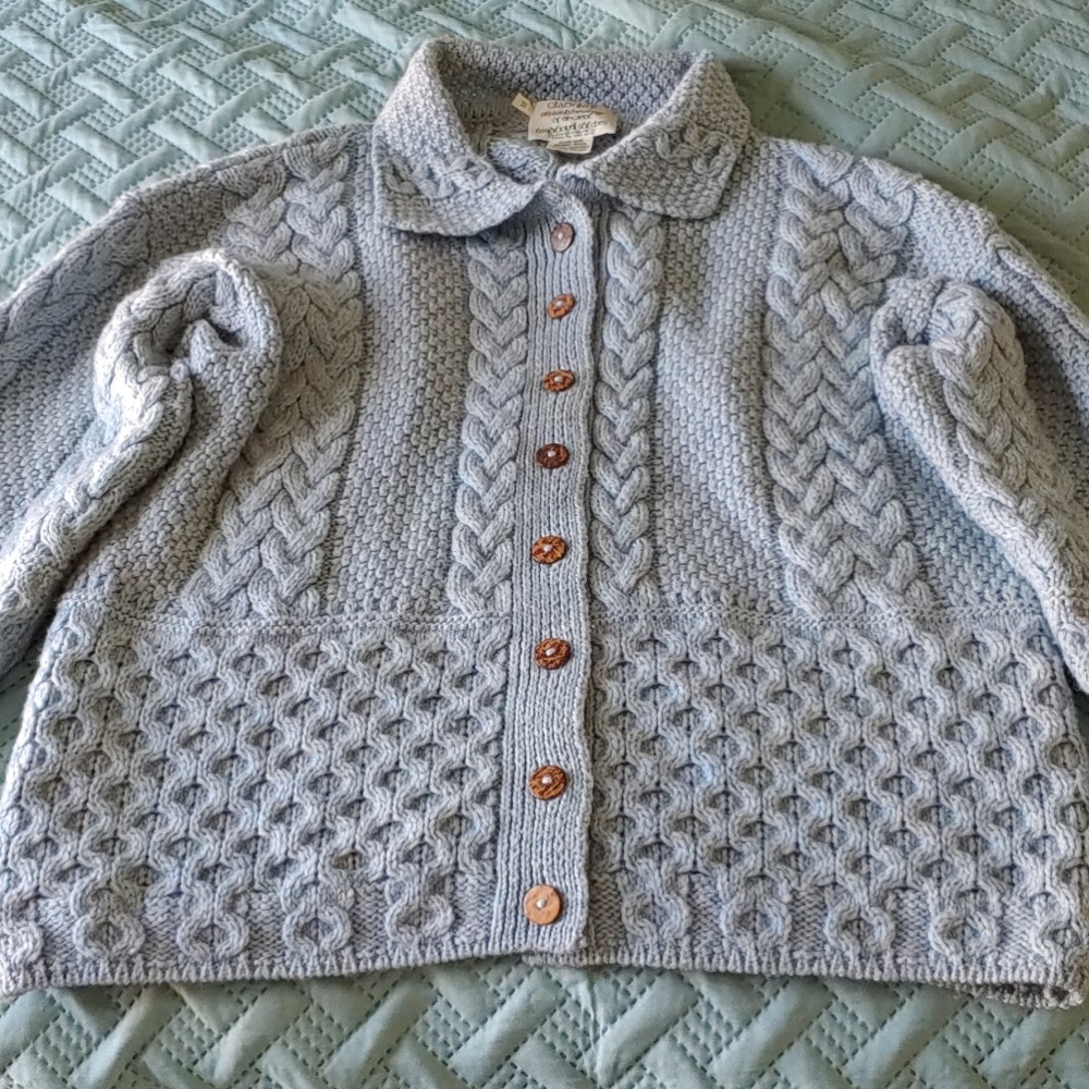 Ladies Irish hand knit cardigan